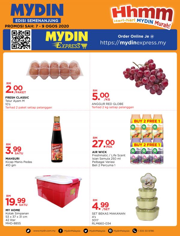 MYDIN Hari-Hari Murah Promotion (7 Aug 2020 - 9 Aug 2020)