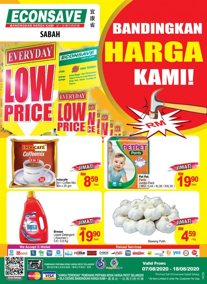 Econsave Sabah Promotion Catalogue (7 Aug 2020 - 18 Aug 2020)