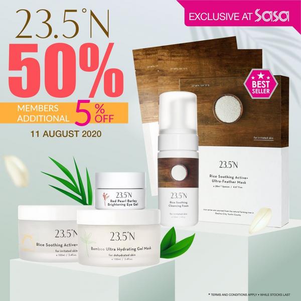 SaSa 23.5N 50% OFF Sale (11 Aug 2020)