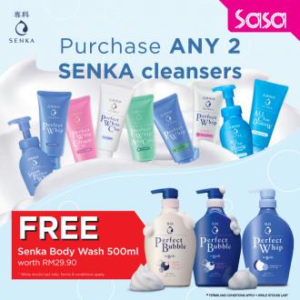 SaSa FREE Senka Body Wash Promotion (valid until 31 August 2020)