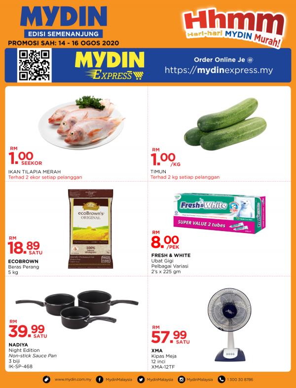 MYDIN Hari-Hari Murah Promotion (14 Aug 2020 - 16 Aug 2020)