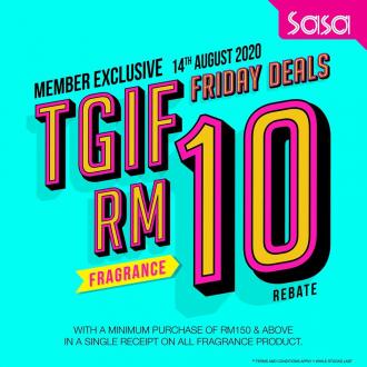 SaSa Member TGIF Friday Fragrance RM10 OFF Deals Promotion (14 August 2020)