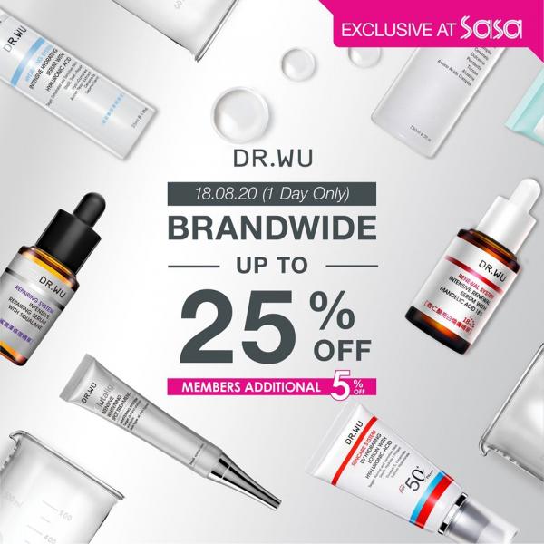 SaSa Dr Wu Brand Day Sale Up To 25% OFF (18 Aug 2020)