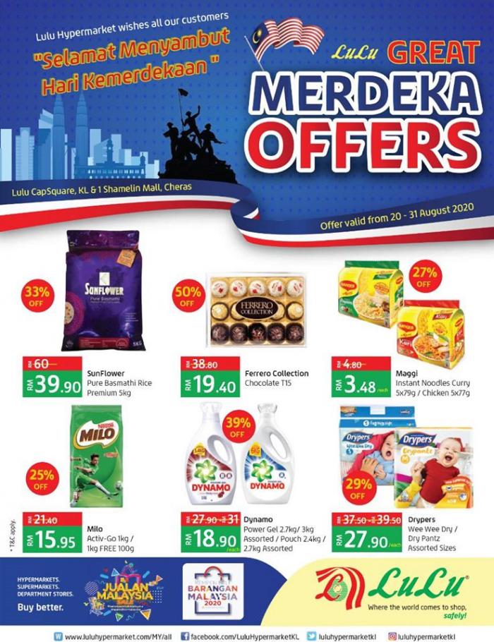 LuLu Hypermarket Merdeka Promotion Catalogue (20 Aug 2020 - 31 Aug 2020)