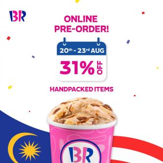 Baskin Robbins Merdeka Online Pre-Order 31% OFF Promotion (20 August 2020 - 23 August 2020)