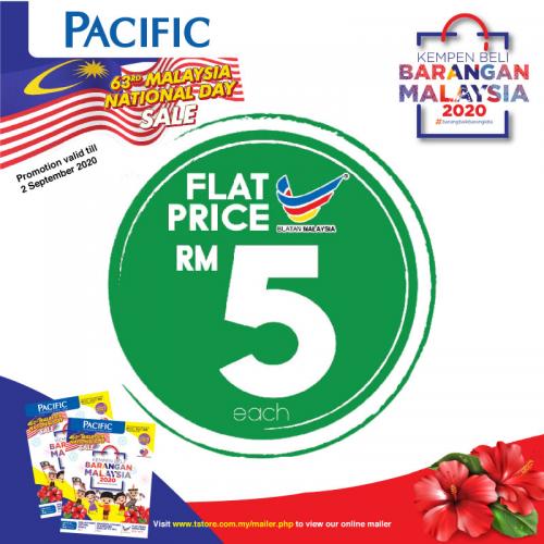 Pacific Hypermarket National Day Sale RM5 Flat Price Promotion (valid until 2 Sep 2020)