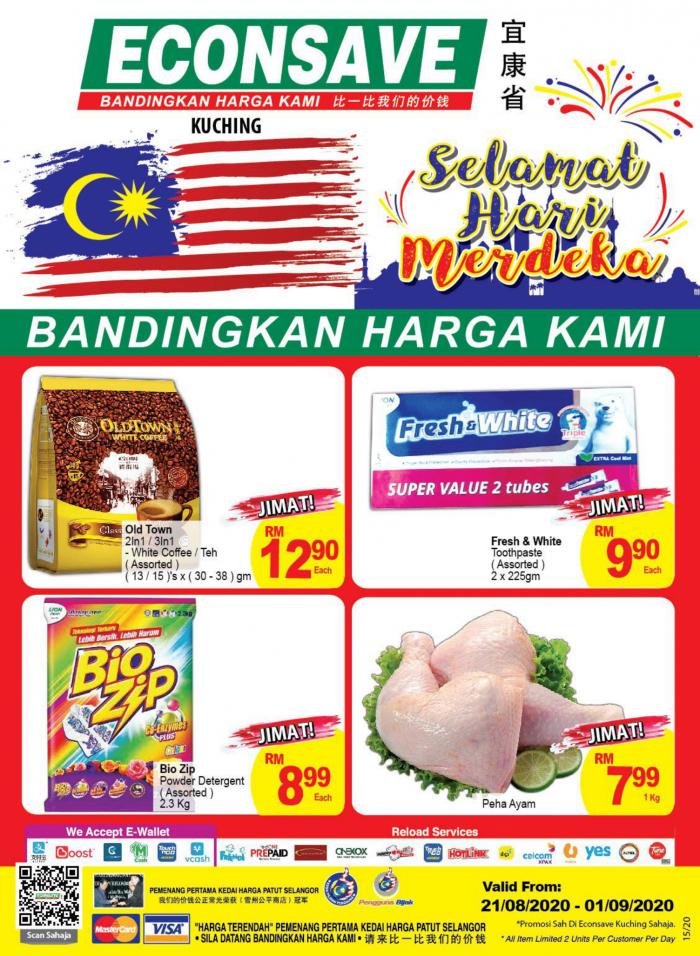 Econsave Kuching Promotion Catalogue (21 Aug 2020 - 1 Sep 2020)
