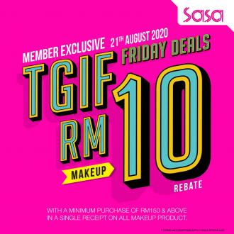 SaSa Member TGIF Friday Makeup RM10 OFF Deals Promotion (21 August 2020)