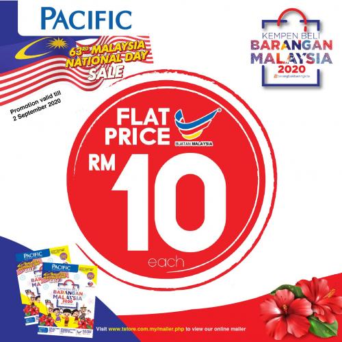 Pacific Hypermarket National Day Sale RM10 Flat Price Promotion (valid until 2 Sep 2020)