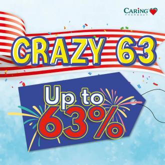 Caring Pharmacy Merdeka Crazy 63 Sale Up To 63% OFF (31 July 2020 - 31 August 2020)