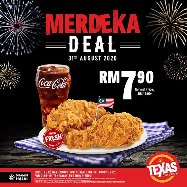Texas Chicken Merdeka Promotion (31 Aug 2020)