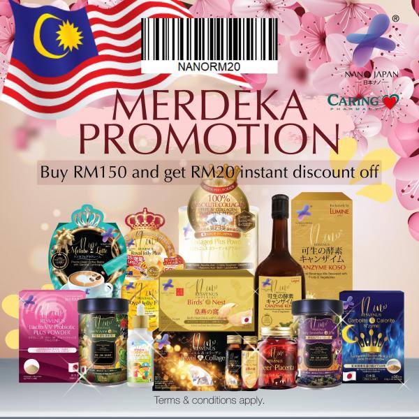 Caring Pharmacy Nano Japan Merdeka Promotion (valid until 31 Aug 2020)