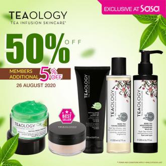 SaSa Teaology Brand Day Sale 50% OFF (26 August 2020)