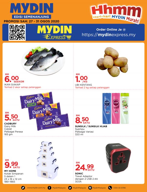 MYDIN Hari-Hari Murah Promotion (27 Aug 2020 - 31 Aug 2020)