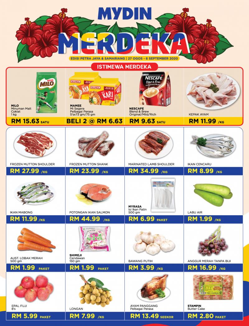 MYDIN Sarawak Merdeka Promotion Catalogue (27 Aug 2020 - 6 Sep 2020)