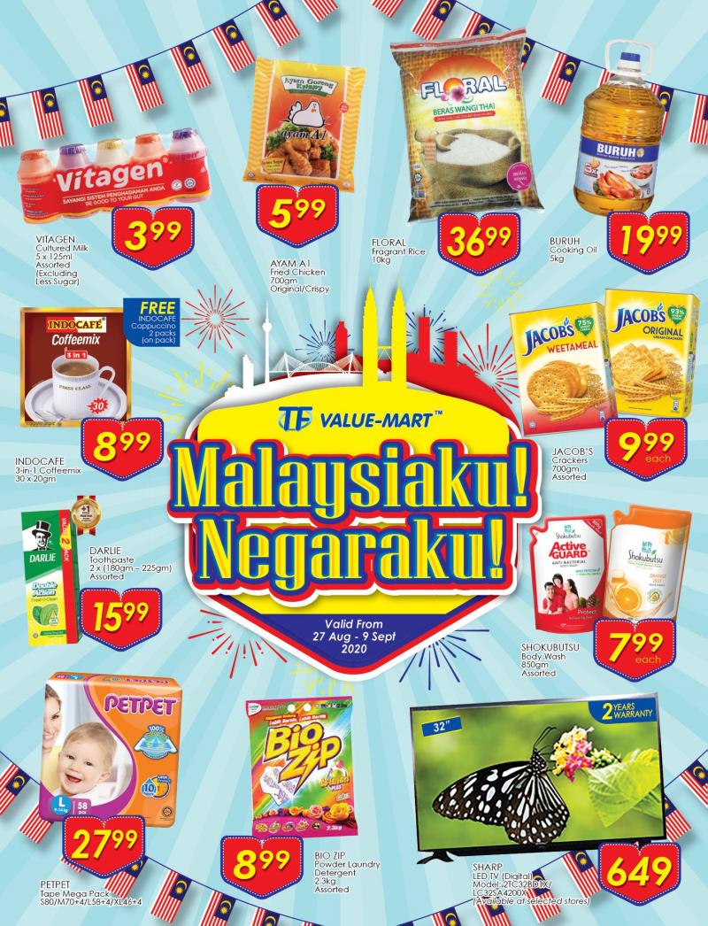 TF Value-Mart Merdeka Promotion Catalogue (27 Aug 2020 - 9 Sep 2020)