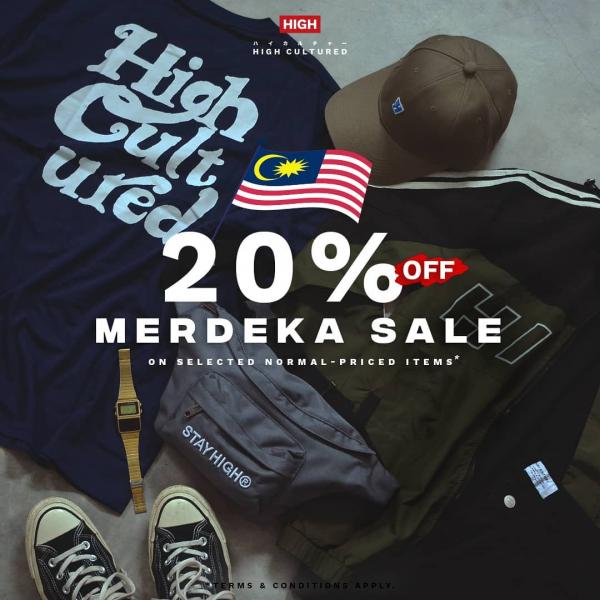 High Cultured Merdeka Online Sale 20% OFF (28 Aug 2020 - 6 Sep 2020)