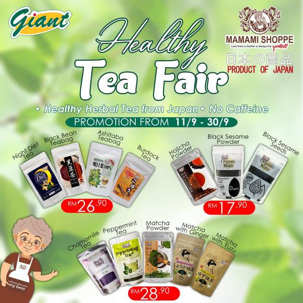 Giant Healthy Tea Fair Promotion (11 Sep 2020 - 30 Sep 2020)
