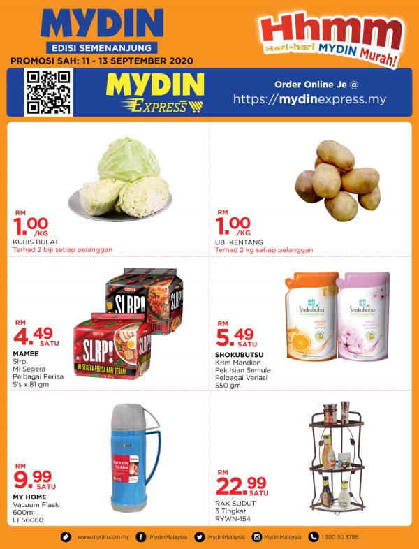 MYDIN Hari-Hari Murah Promotion (11 Sep 2020 - 13 Sep 2020)