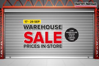 Harvey Norman Warehouse Sale (17 September 2020 - 29 September 2020)