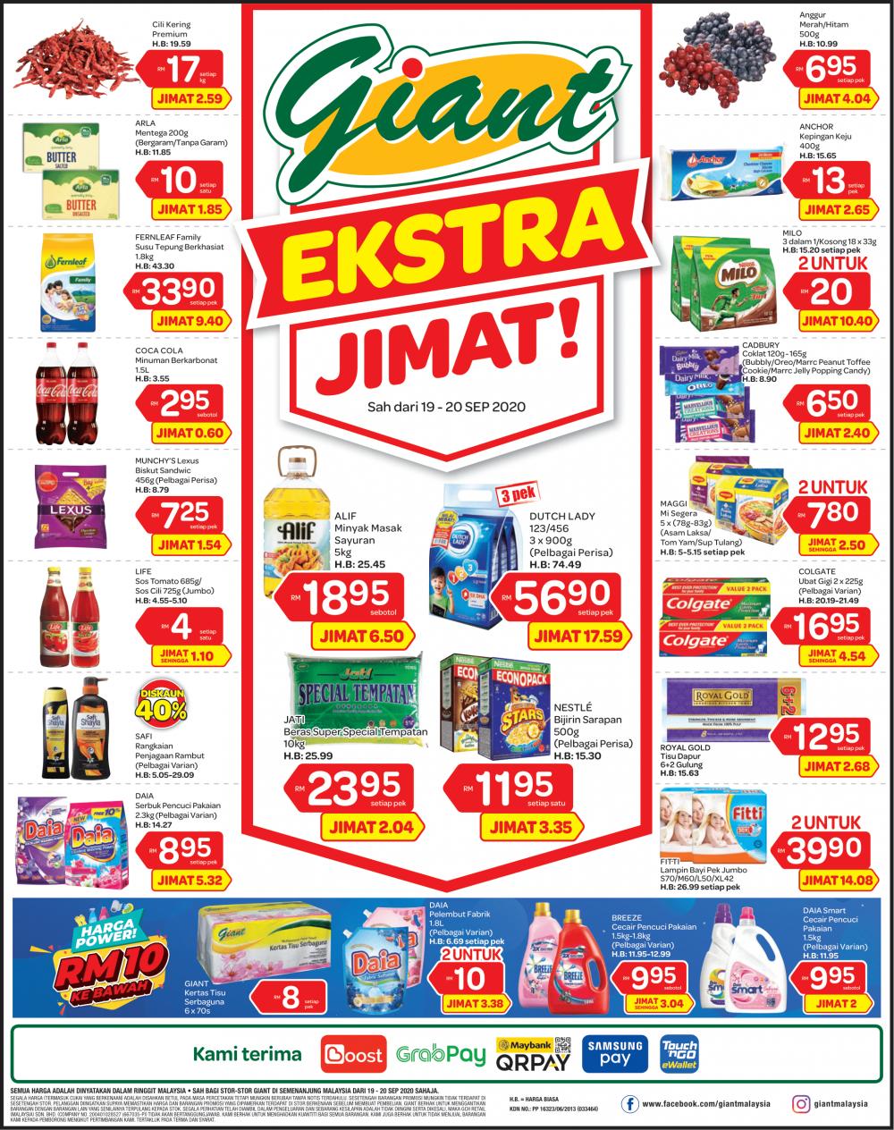 Giant Weekend Promotion (19 Sep 2020 - 20 Sep 2020)