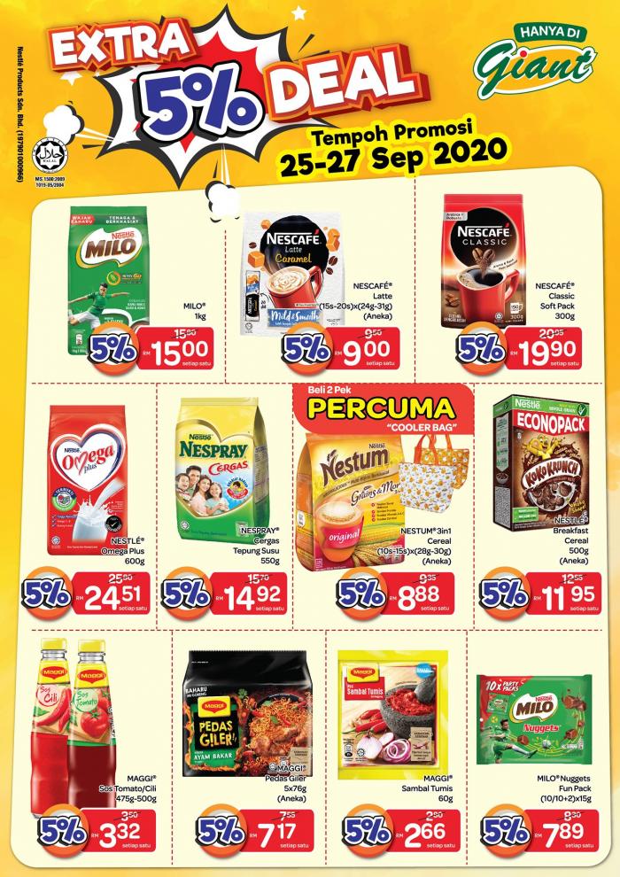 Giant Nestle Products Promotion (25 Sep 2020 - 27 Sep 2020)