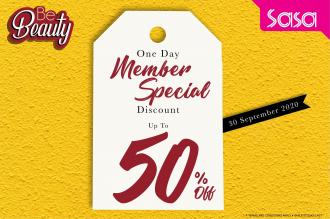 Sasa Member Special Sale Discount Up To 50% OFF (30 September 2020)