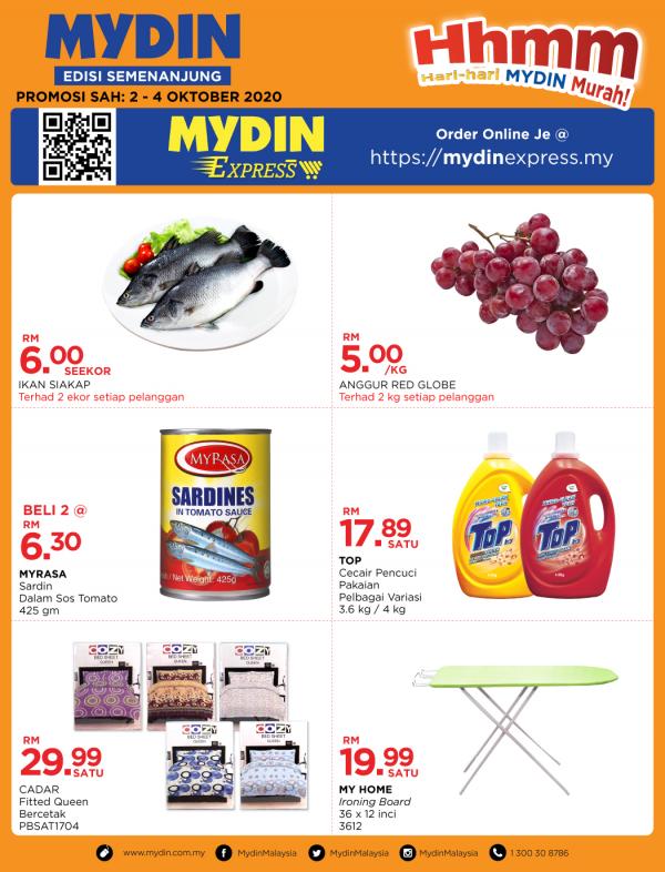 MYDIN Hari-Hari Murah Promotion (2 Oct 2020 - 4 Oct 2020)