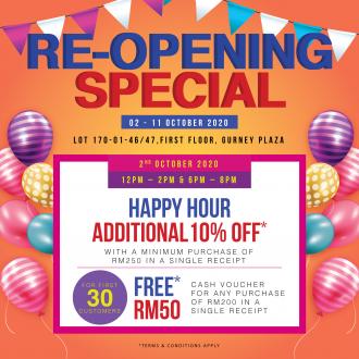 SaSa Gurney Plaza Re-Opening Special Sales (2 October 2020 - 11 October 2020)
