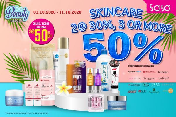 Sasa Skincare Sale (1 Oct 2020 - 11 Oct 2020)
