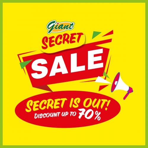 Giant Secret Sale Up To 70% OFF (9 Oct 2020 - 11 Oct 2020)