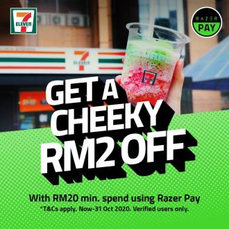 7 Eleven RM2 OFF Promotion pay with Razer Pay (valid until 31 October 2020)