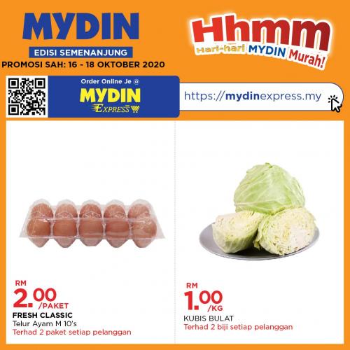 MYDIN Hari-Hari Murah Promotion (16 Oct 2020 - 18 Oct 2020)