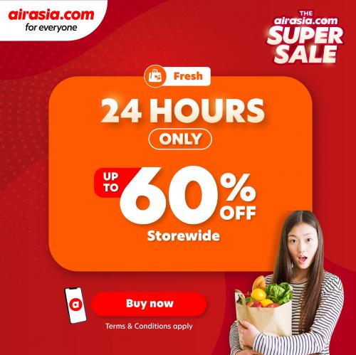 Airasia.com Fresh Item 24 Hours Sale Up To 60% OFF (19 Oct 2020)