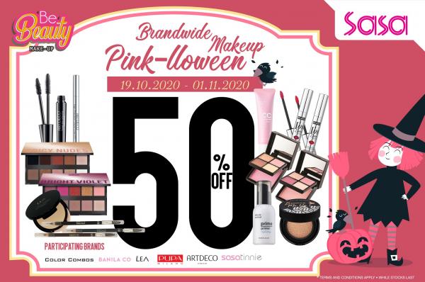 Sasa Halloween Brandwide Makeup Items Promotion 50% OFF (19 Oct 2020 - 1 Nov 2020)