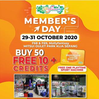 Mollyfantasy Member's Day Promotion at Mitsui Outlet Park (29 October 2020 - 31 October 2020)