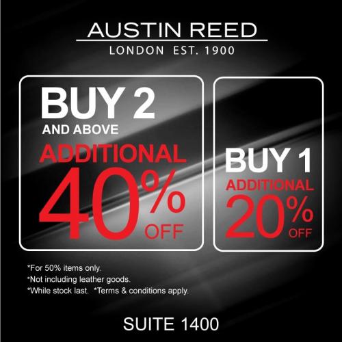 Austin Reed Special Sale Up To 40% OFF at Genting Highlands Premium Outlets (1 Nov 2020 - 31 Dec 2020)