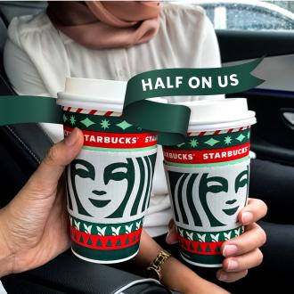 Starbucks Half On Us Promotion 2nd Beverage 50% OFF (10 November 2020 - 27 November 2020)