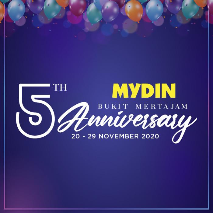 MYDIN Bukit Mertajam 5th Anniversary Promotion (20 Nov 2020 - 29 Nov 2020)