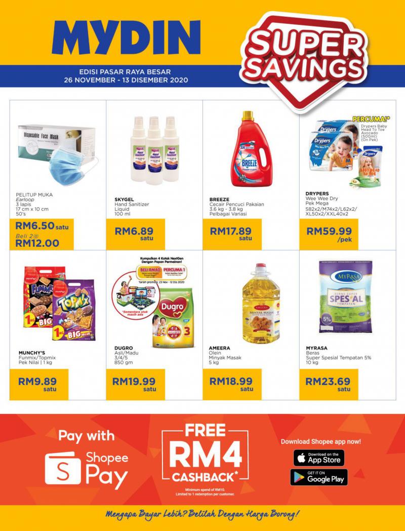 MYDIN Super Savings Promotion Catalogue (26 Nov 2020 - 13 Dec 2020)