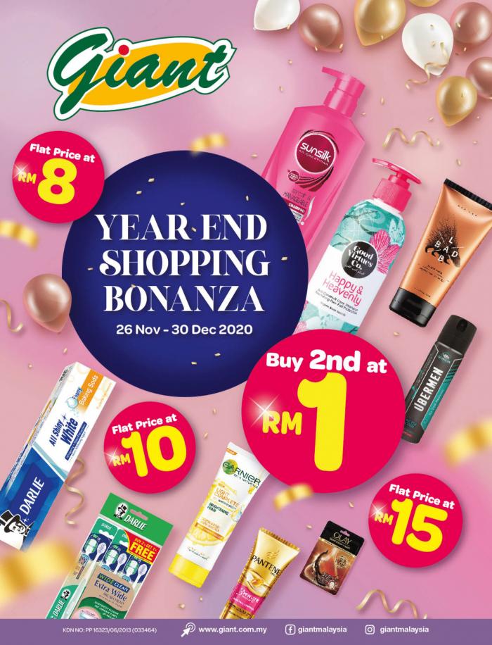 Giant Year End Shopping Bonanza Promotion Catalogue (26 Nov 2020 - 30 Dec 2020)