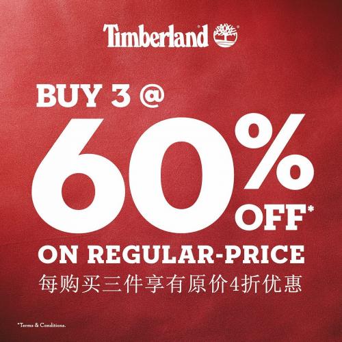 Timberland Special Sale 3 @ 60% OFF at Johor Premium Outlets (27 Nov 2020 - 29 Nov 2020)