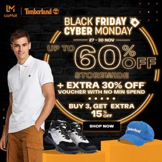 Timberland Black Friday Cyber Monday Sale Up To 60% OFF on Lazada (27 November 2020 - 30 November 2020)