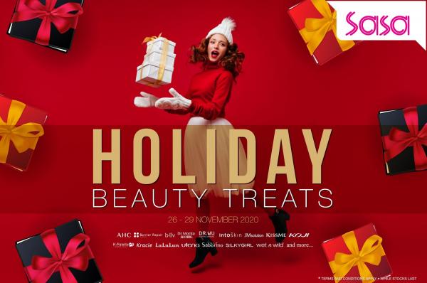 Sasa Holiday Beauty Treats Promotion Up To 50% OFF (26 Nov 2020 - 29 Nov 2020)