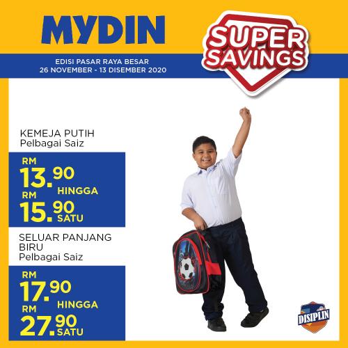 MYDIN Back to School Promotion (26 Nov 2020 - 13 Dec 2020)