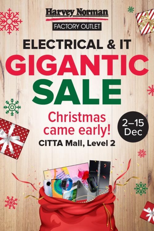 Harvey Norman Citta Mall Christmas Electrical & IT Gigantic Sale (02