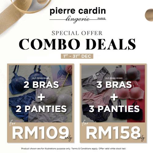 Pierre Cardin Lingerie Combo Deals Sale (1 Dec 2020 - 31 Dec 2020)