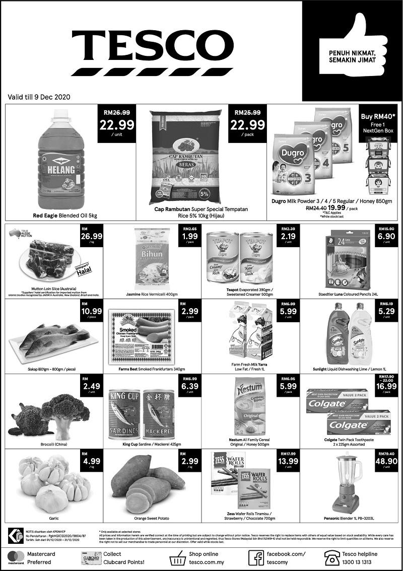 Tesco Press Ads Promotion (3 Dec 2020 - 9 Dec 2020) Tesco Press Ads Promotion (3 Dec 2020 - 9 Dec 2020)