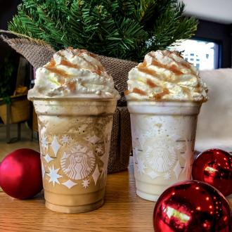 Starbucks Spiced Baked Apple Frappuccino and Spiced Baked Apple Cream Frappuccino
