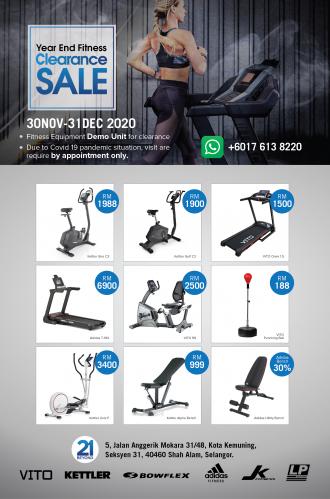 21 Beyond Year End Fitness Clearance Sale (1 December 2020 - 31 December 2020)